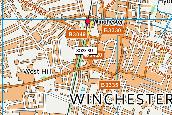 Map of WINCHESTER ART AUCTION LIMITED at district scale