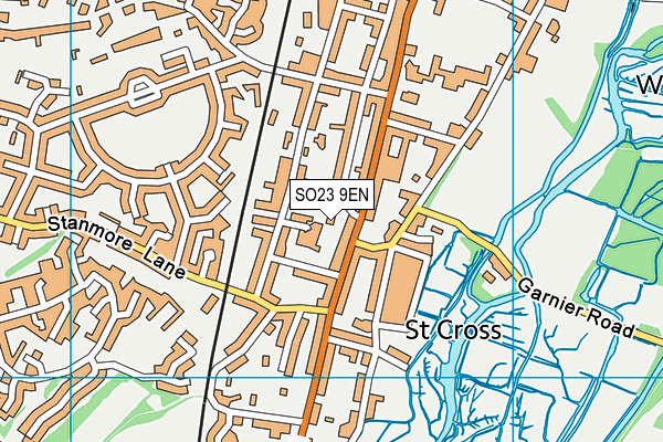 SO23 9EN map - OS VectorMap District (Ordnance Survey)