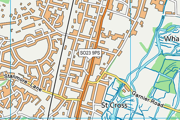 SO23 9PS map - OS VectorMap District (Ordnance Survey)