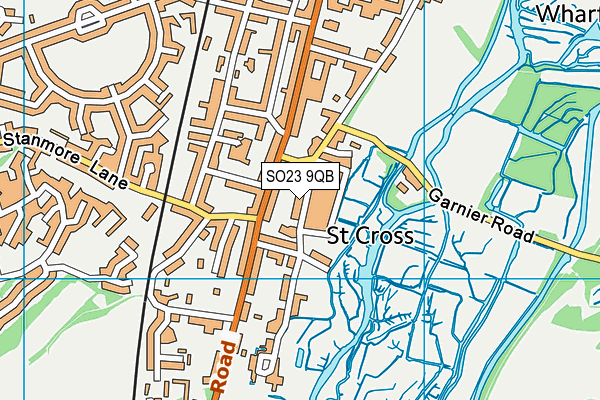 St Faith's Church of England Primary School map (SO23 9QB) - OS VectorMap District (Ordnance Survey)