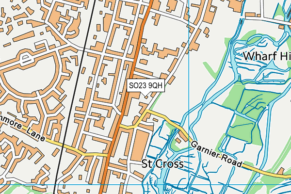 SO23 9QH map - OS VectorMap District (Ordnance Survey)