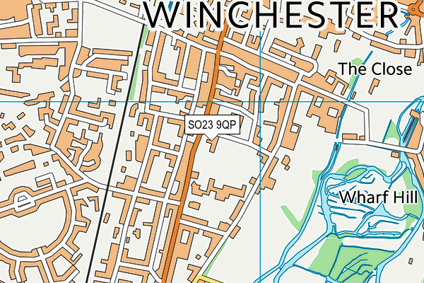 SO23 9QP map - OS VectorMap District (Ordnance Survey)