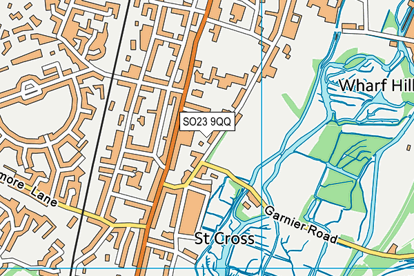 SO23 9QQ map - OS VectorMap District (Ordnance Survey)
