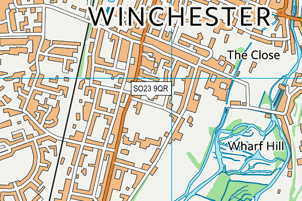 SO23 9QR map - OS VectorMap District (Ordnance Survey)