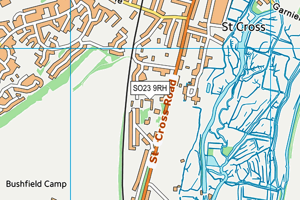 SO23 9RH map - OS VectorMap District (Ordnance Survey)