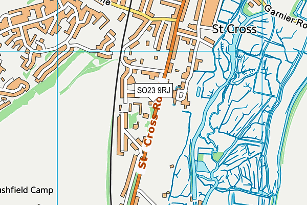 SO23 9RJ map - OS VectorMap District (Ordnance Survey)