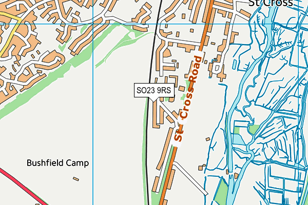 SO23 9RS map - OS VectorMap District (Ordnance Survey)