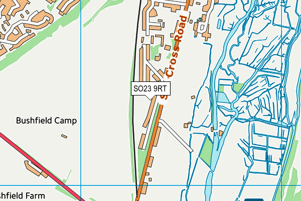 SO23 9RT map - OS VectorMap District (Ordnance Survey)