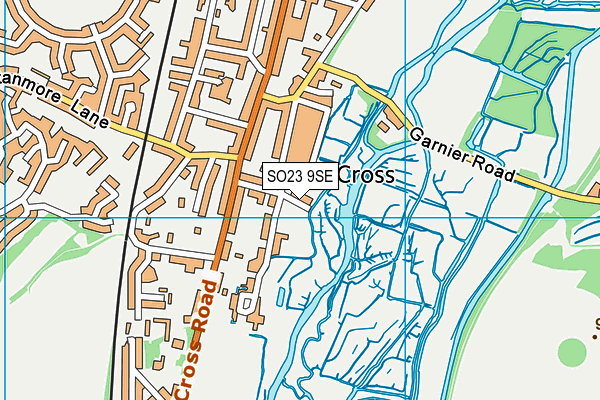 SO23 9SE map - OS VectorMap District (Ordnance Survey)