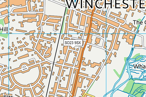 SO23 9SX map - OS VectorMap District (Ordnance Survey)