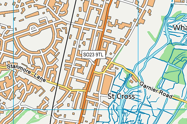 SO23 9TL map - OS VectorMap District (Ordnance Survey)