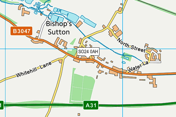 SO24 0AH map - OS VectorMap District (Ordnance Survey)