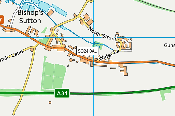 SO24 0AL map - OS VectorMap District (Ordnance Survey)
