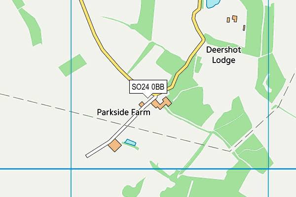 SO24 0BB map - OS VectorMap District (Ordnance Survey)