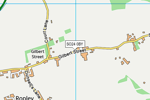 SO24 0BY map - OS VectorMap District (Ordnance Survey)