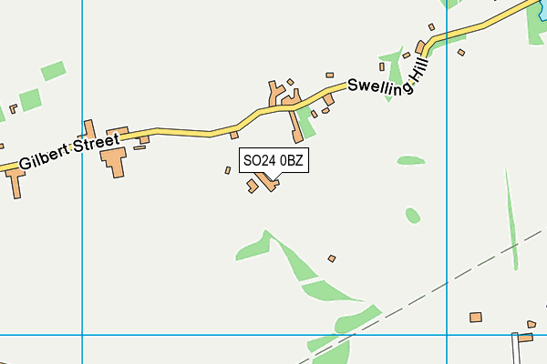 SO24 0BZ map - OS VectorMap District (Ordnance Survey)