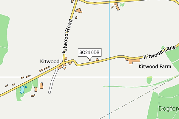 SO24 0DB map - OS VectorMap District (Ordnance Survey)