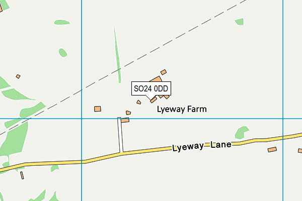 SO24 0DD map - OS VectorMap District (Ordnance Survey)