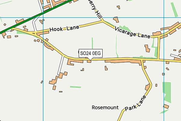 SO24 0EG map - OS VectorMap District (Ordnance Survey)