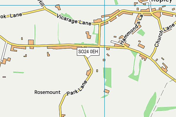 SO24 0EH map - OS VectorMap District (Ordnance Survey)