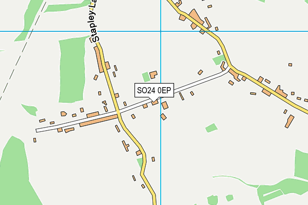 SO24 0EP map - OS VectorMap District (Ordnance Survey)