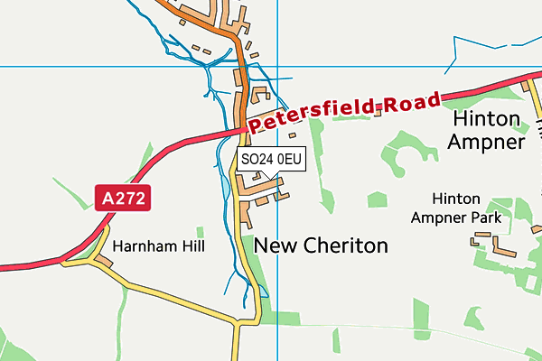 SO24 0EU map - OS VectorMap District (Ordnance Survey)