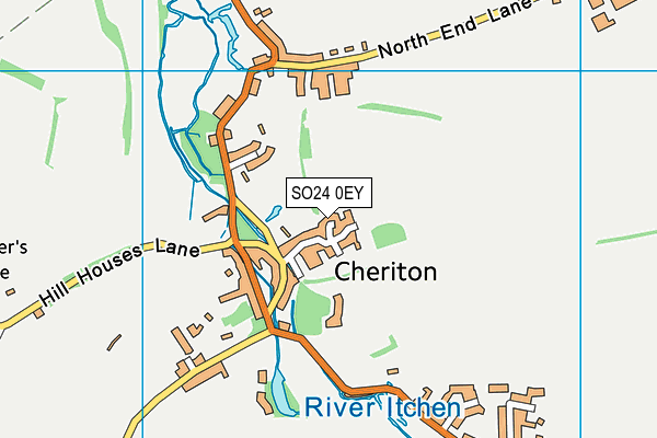 SO24 0EY map - OS VectorMap District (Ordnance Survey)