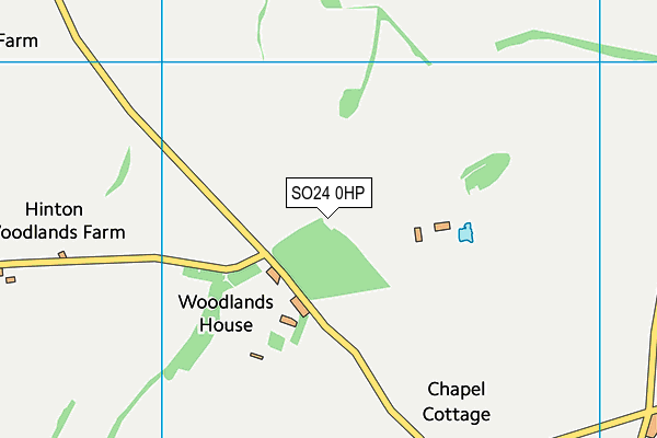 SO24 0HP map - OS VectorMap District (Ordnance Survey)