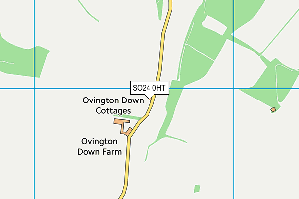 SO24 0HT map - OS VectorMap District (Ordnance Survey)