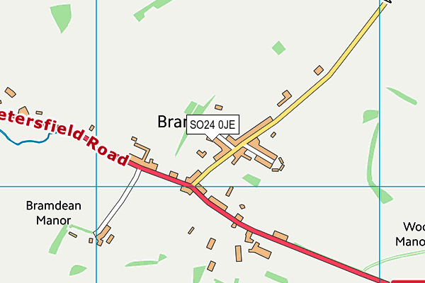 SO24 0JE map - OS VectorMap District (Ordnance Survey)