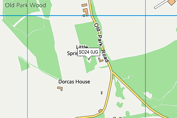 SO24 0JG map - OS VectorMap District (Ordnance Survey)