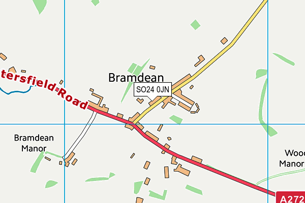 SO24 0JN map - OS VectorMap District (Ordnance Survey)