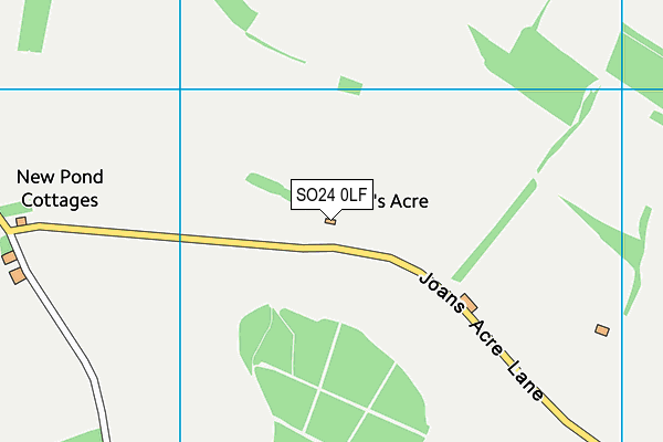 SO24 0LF map - OS VectorMap District (Ordnance Survey)