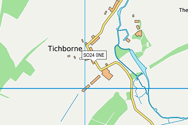 SO24 0NE map - OS VectorMap District (Ordnance Survey)