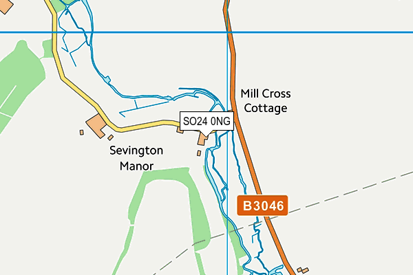 SO24 0NG map - OS VectorMap District (Ordnance Survey)