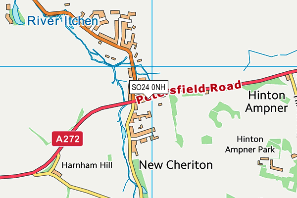 SO24 0NH map - OS VectorMap District (Ordnance Survey)