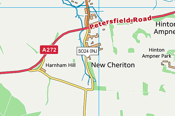 SO24 0NJ map - OS VectorMap District (Ordnance Survey)