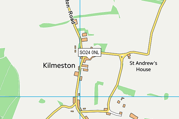 SO24 0NL map - OS VectorMap District (Ordnance Survey)