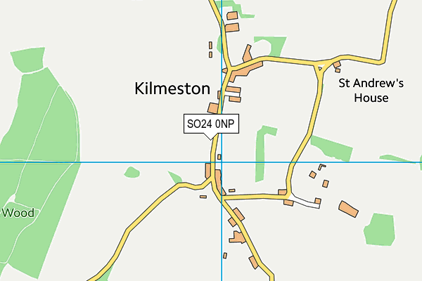 SO24 0NP map - OS VectorMap District (Ordnance Survey)