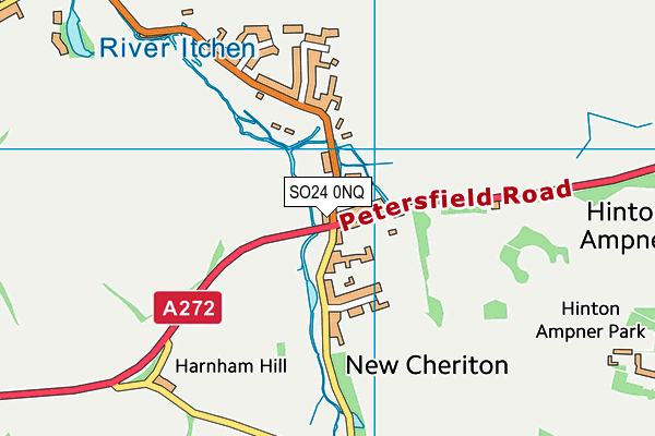 SO24 0NQ map - OS VectorMap District (Ordnance Survey)