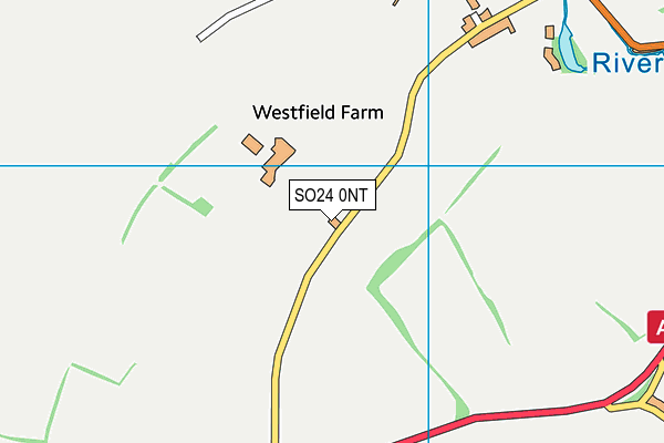 SO24 0NT map - OS VectorMap District (Ordnance Survey)