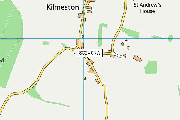 SO24 0NW map - OS VectorMap District (Ordnance Survey)