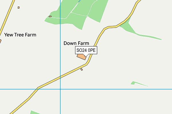 SO24 0PE map - OS VectorMap District (Ordnance Survey)