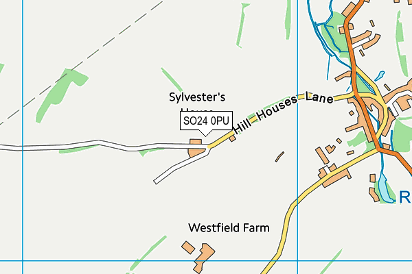 SO24 0PU map - OS VectorMap District (Ordnance Survey)