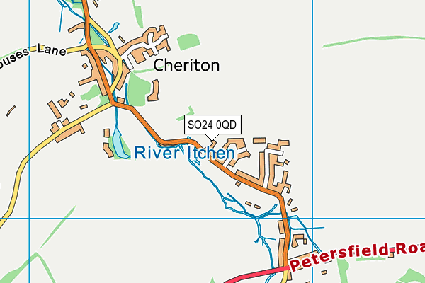 SO24 0QD map - OS VectorMap District (Ordnance Survey)