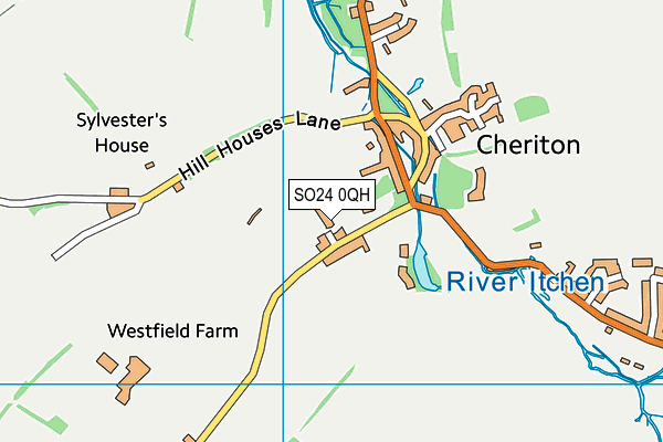 SO24 0QH map - OS VectorMap District (Ordnance Survey)