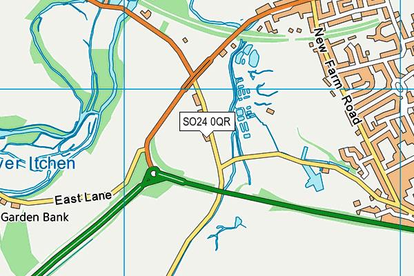 SO24 0QR map - OS VectorMap District (Ordnance Survey)