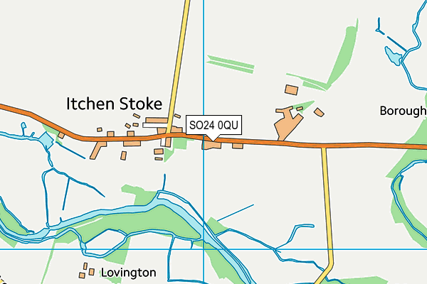 SO24 0QU map - OS VectorMap District (Ordnance Survey)