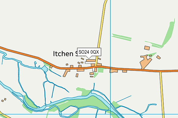 SO24 0QX map - OS VectorMap District (Ordnance Survey)