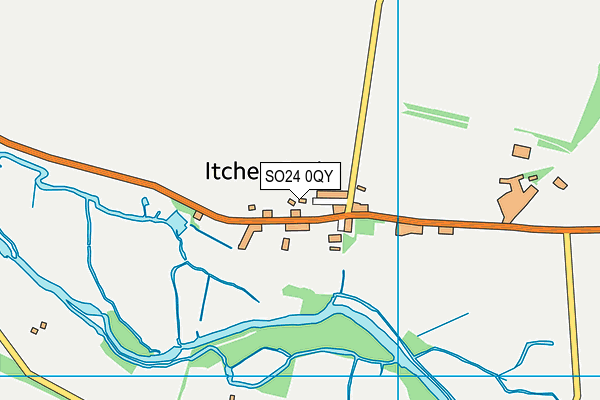 SO24 0QY map - OS VectorMap District (Ordnance Survey)